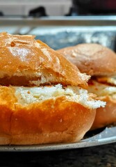 Yummy and Delicious Chicken Burger Photography While Eating	