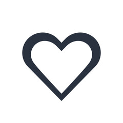 Simple heart shape representing love and affection on plain white canvas, conveying feelings of care and connection, minimal and clean design.