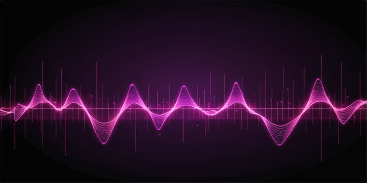 Medical graphic of an abstract digital heartbeat wave on a monitor, representing cardiology and health