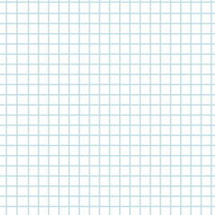 Seamless pattern for paper notebook in a cage. Back to school isolated illustration in simple childhood style.