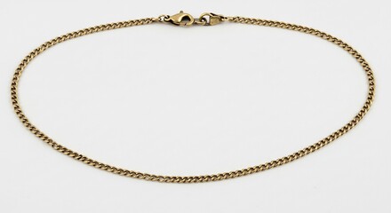 繊細な金色のチェーン 光輝く上品な輝き シンプルデザイン 上質素材. AI Generated