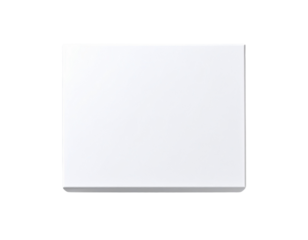 Top-Down View of White Box, Minimalist Layout, isolated on Transparent Background