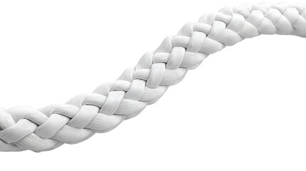 Durable braided cable protector cut clean with sealed ends, arranged neatly, isolated on transparent background.

