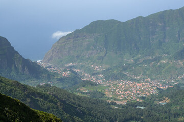 Hiking in the dramatic Mountains of Madeira, Portugal, Europe