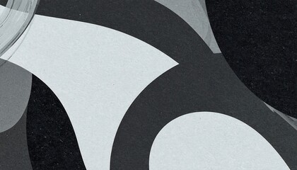 Abstract grayscale design with flowing shapes (1)