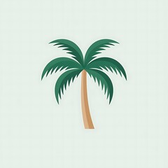 Obraz premium palm tree vector illustration
