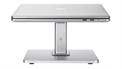 A laptop stand with adjustable height