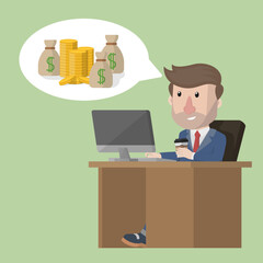 Businessman concept design illustration vector design