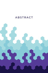 Abstract background with hexagon pattern, abstract hexagon pattern background with retro color
