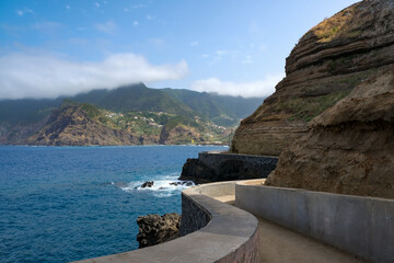 Dramatic landscape at the coastline of Madeira, Portugal, Europe
