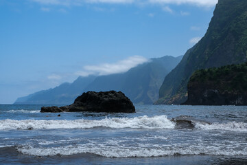 Dramatic landscape at the coastline of Madeira, Portugal, Europe