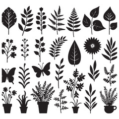 field silhouette Background material, Flowering plant