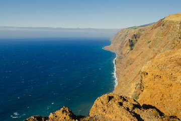 Dramatic landscape at the coastline of Madeira, Portugal, Europe