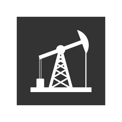Oil rig icon isolated on transparent background