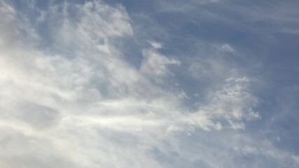 Serene Blue Sky with Light Wispy Cirrus Clouds - Powered by Adobe