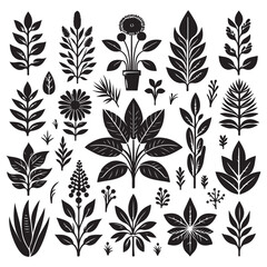 field silhouette Background material, Flowering plant