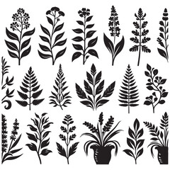 field silhouette Background material, Flowering plant