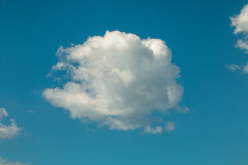 Just one cloud, a beautiful formation
