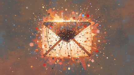 spam email icon sign vector