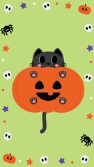 Cute  Halloween Cats Mobile Wallpaper