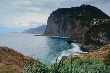 Hiking in the dramatic Mountains of Madeira, Portugal, Europe
