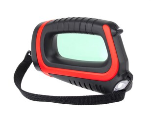 Fototapeta premium Black and red portable flashlight