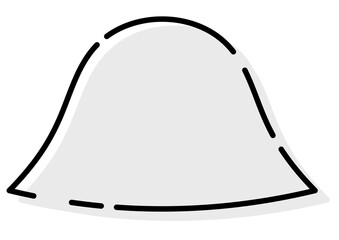 モノクロ帽子アイコン