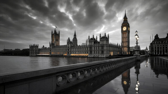 big ben at night london