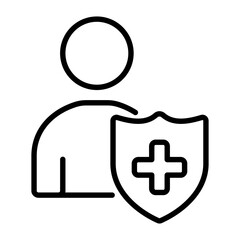 Obraz premium Patient Safety Icon Vector Illustratio, White Background