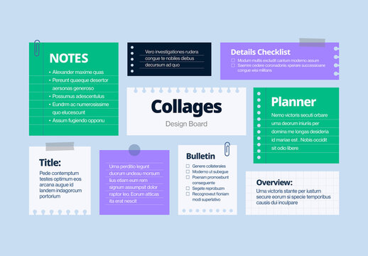 Collage Infographic Template for Business Presentation Layouts