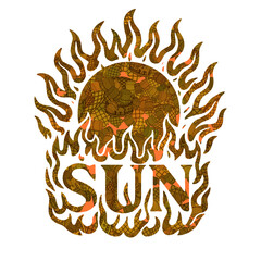 sun and fire