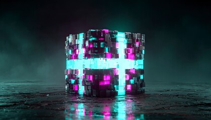 Neon Genesis Cube A Digital Dawn