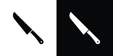 knife icons, emblem logo or badge designs.