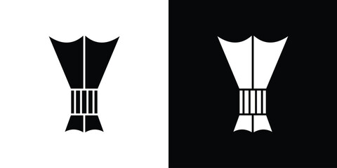 Islamic incense icons, emblem logo or badge designs.