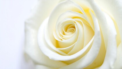 Close-up of a pristine white rose