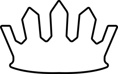 Princess Crown Icon Collection and Group Black Royal Tiara, Queen Diadem, Luxury Jewelry Symbol Vector in Line Style for Fashion, Elegance, Beauty, Glamour and Decorative Design