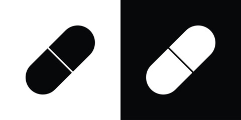 Capsule icons, emblem logo or badge designs.