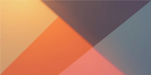 Colorful stripes pattern with orange light, abstract geometric design vector illustration template