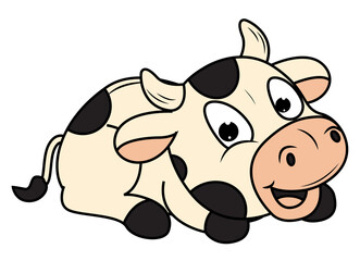 cute cow animal cartoon