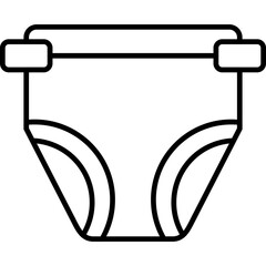 Diaper Icon Vector Element