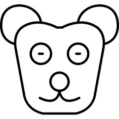 Sifaka Lemur Icon Vector Element