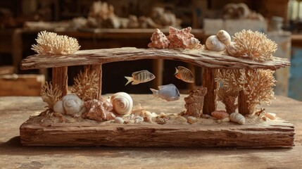 Driftwood miniature aquarium decor