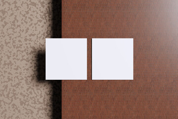 Square Flyer Mockup Blank
