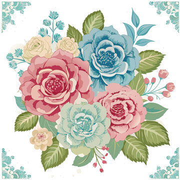 vintage flawer sublimetion