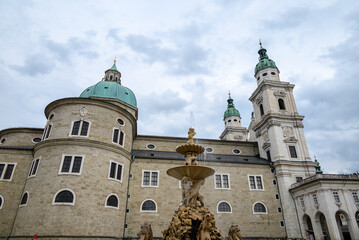 Obraz premium Salzburg Cathedral Roman Catholic Baroque cathedral of the Archdiocese of Salzburg, Austria