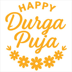 Fototapeta premium durga puja typography,Durga Puja festival typography designs,Collection of stylized durga maa faces with trident and text happy durga puja,