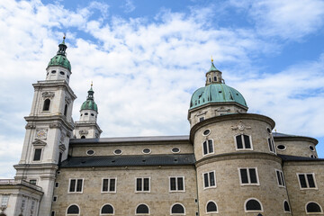 Fototapeta premium Salzburg Cathedral Roman Catholic Baroque cathedral of the Archdiocese of Salzburg, Austria