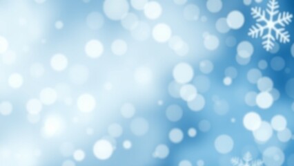 Fototapeta premium Sleek abstract winter background featuring icy blue and white gradients with soft snowflake textures during a serene winter day