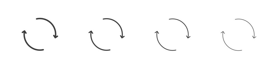 Reload button icon symbol. Vector isolated illustration.