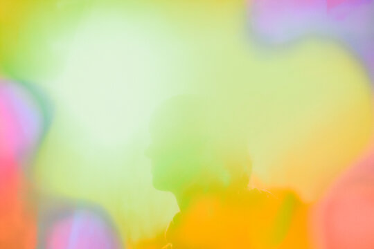 abstract colorful background with bokeh